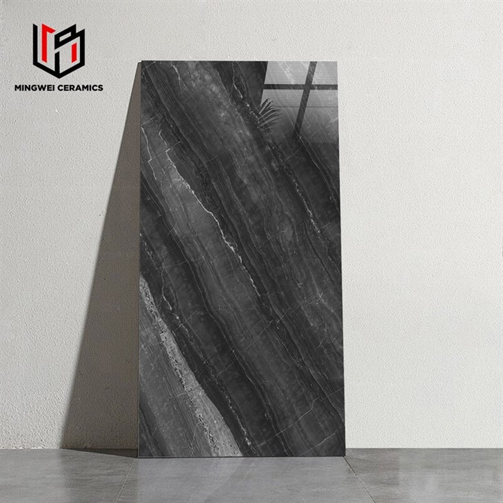 Dark Glazed Polished Gold Ceramic Tiles