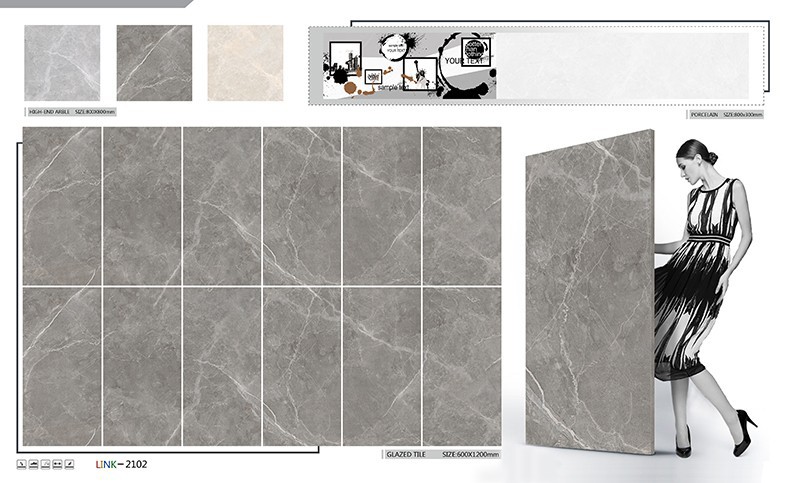 Grey Luxury Glazed Ceramic Tiles
