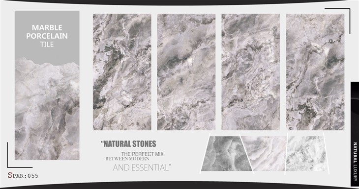 Modern Glossy Marble Porcelain Tiles 60x120cm