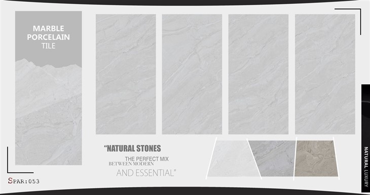 Modern Glossy Marble Porcelain Tiles 60x120cm