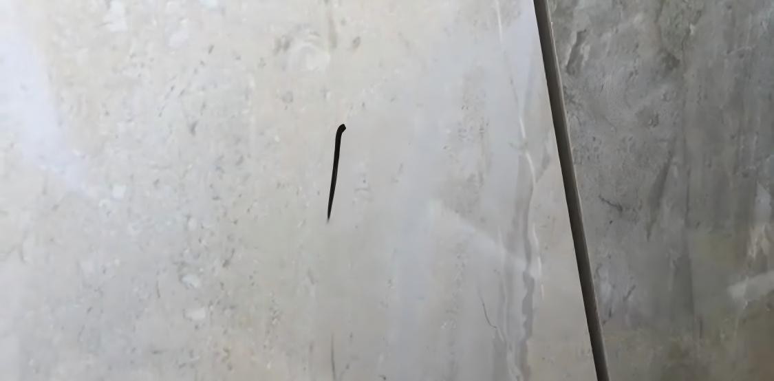 Stylus marking on the surface of the ceramic tiles Stylus marking on the surface of the ceramic tiles